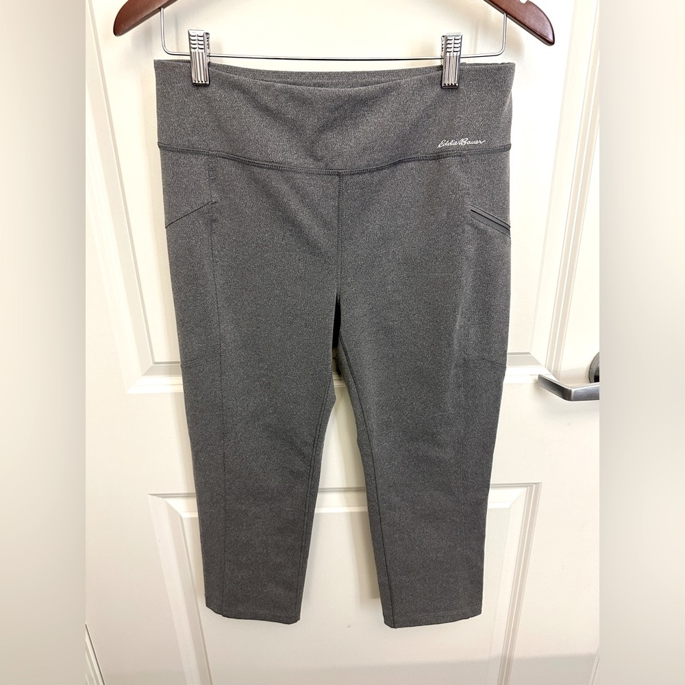 Eddie Bauer women’s gray active workout pants leggings - like new